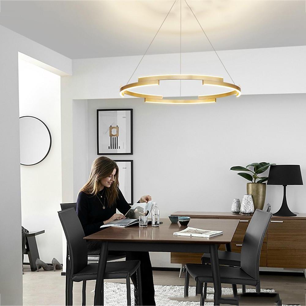 31'' LED 6-Light LED New Design Chandelier Modern LED Metal Geometrical Circle Circle Design