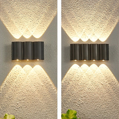 Up and down Outdoor Wall Lights Modern Wave-Shaped LED Light