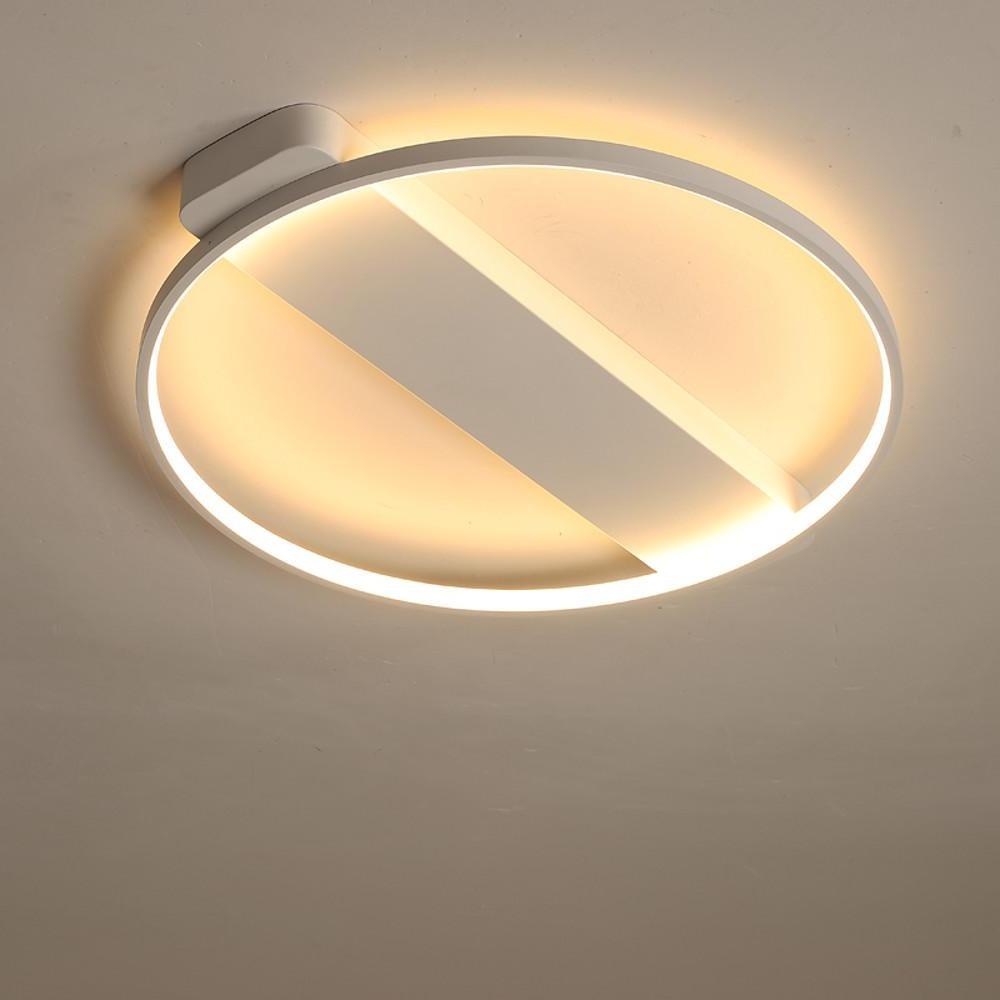 18'' LED 1-Light Flush Mount Lights LED Modern Contemporary Metal PVC Dimmable Ceiling Lights-dazuma