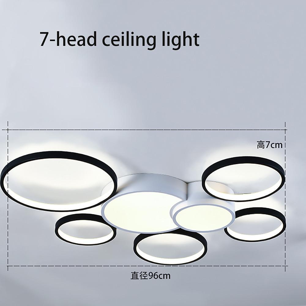 30'' LED 7-Light 6-Light 5-Light Single Design Flush Mount Lights Nordic Style LED Metal Aluminum Acrylic Unique Pendant Lights