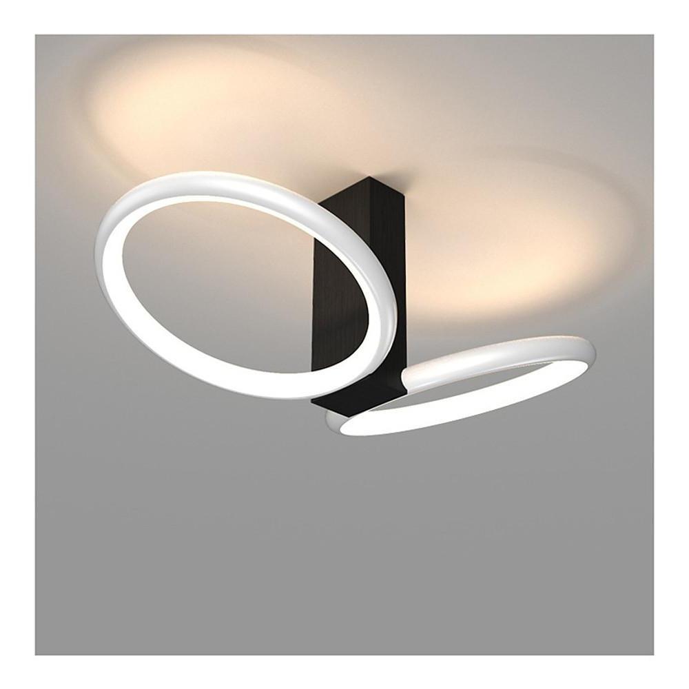 13'' LED 2-Light Geometric Shapes Flush Mount Lights LED Artistic Aluminum Silica gel Metal Stylish Artistic Style Flush Mounts Semi Flush Mounts