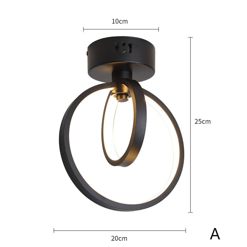 9'' LED 1-Light Geometric Shapes Flush Mount Lights Modern LED Metal Aluminum Acrylic Flush Mounts Semi Flush Mounts-dazuma