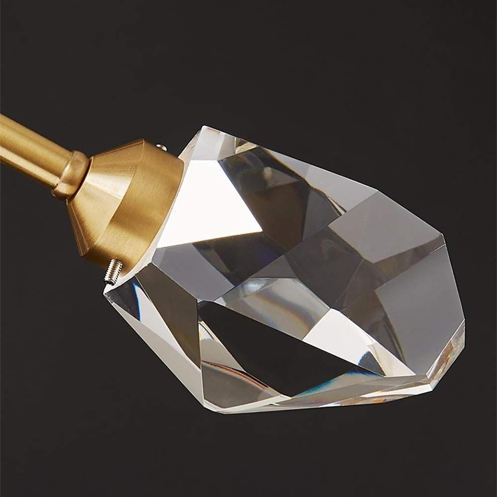 6 - light Electroplated Crystal LED Nordic Chandeliers Hanging Ceiling Lights