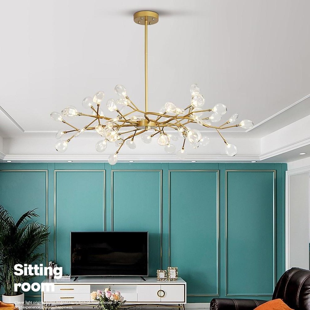 LED Firefly Sputnik Chandelier Modern Hanging Ceiling Lights - Dazuma