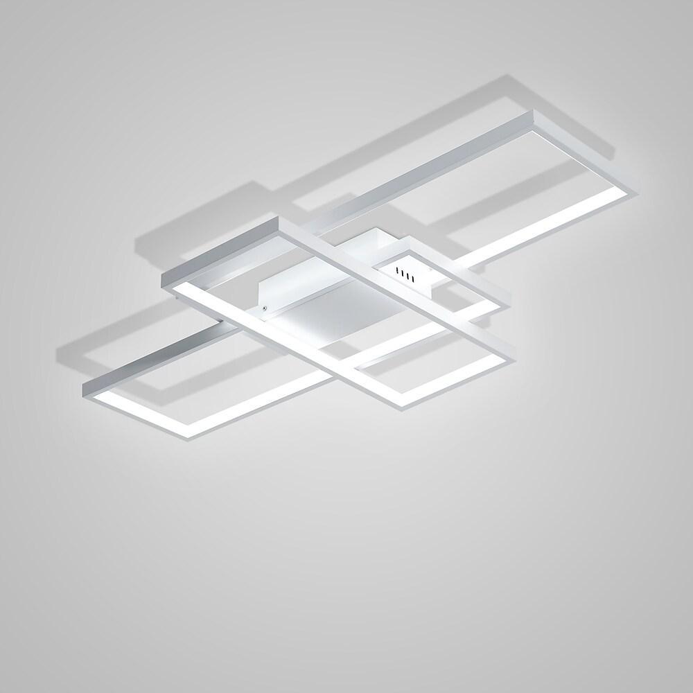 35'' LED 3-Light Flush Mount Lights LED Chic & Modern Metal Aluminum Linear Dimmable Ceiling Lights-dazuma