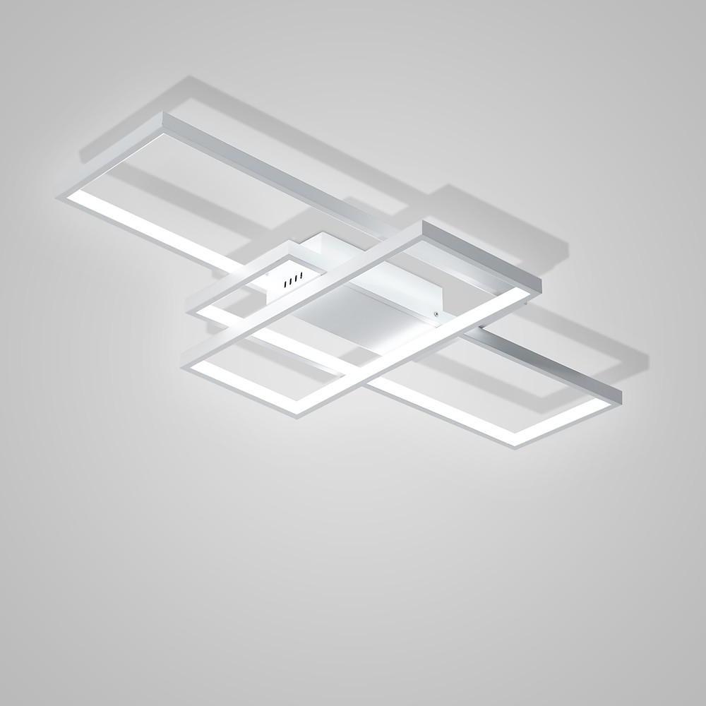 Display Of Rectangles Abstract LED Flush Mount Ceiling Lights for Bedroom