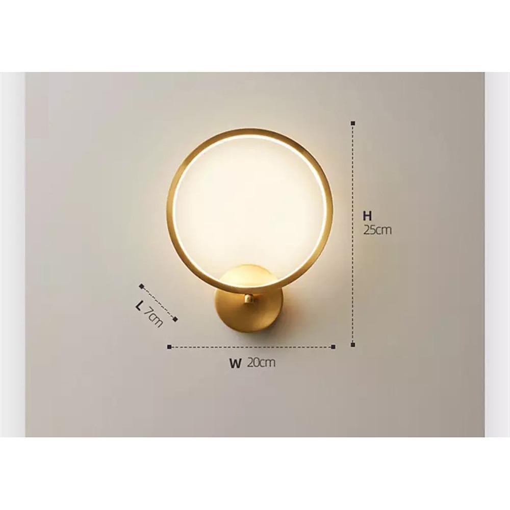 3 - light Circular Copper LED Modern Flush Mount Lighting Ceiling Lights