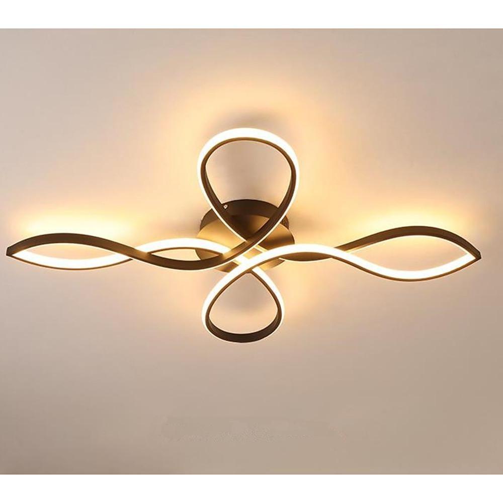 27'' LED 1-Light Circle Design Flush Mount Lights Modern Artistic Aluminum Silica gel Metal Stylish Modern Style Artistic Style Dimmable Ceiling Lights-dazuma