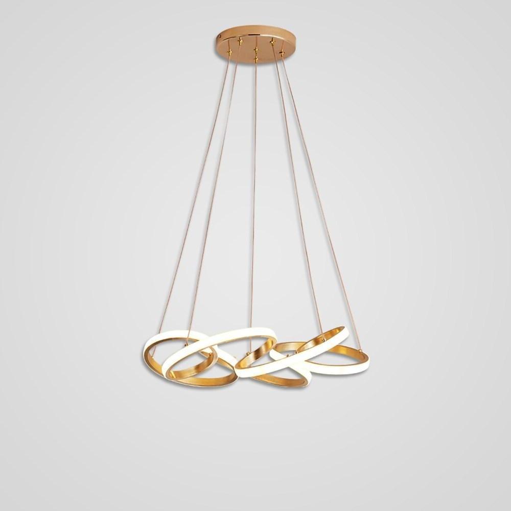20'' LED 1-Light Chandelier Modern LED Metal PVC Sputnik Circle Design-dazuma