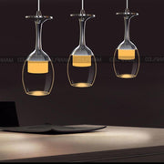 3 - light Electroplated Aluminum Plastic LED Modern Chandeliers Island Lights