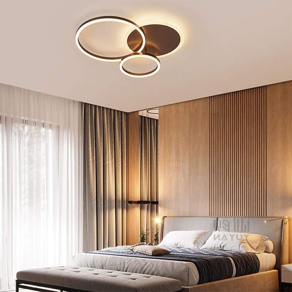 26'' LED 1-Light Flush Mount Lights LED Artistic Aluminum Novelty Dimmable Ceiling Lights-dazuma