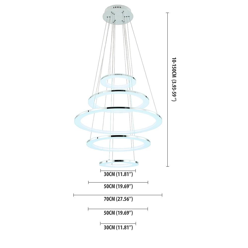 Adjustable Contemporary Chandelier Light Mid - century Chandeliers with 5 Tiered LED Lights