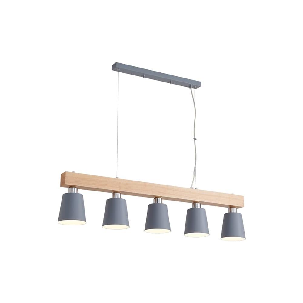 Row Of Lights Farmhouse Pendant Light Metal Wood Pendant Lighting
