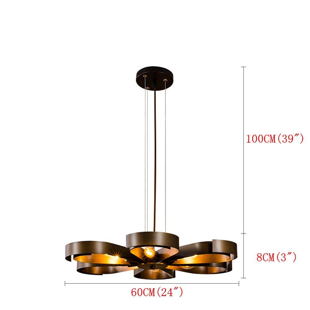 LED Incandescent 6-Light Designers Pendant Light Retro Modern Contemporary Metal Sputnik Design