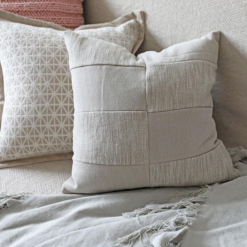 Rustic Cotton Linen Cushion Cover