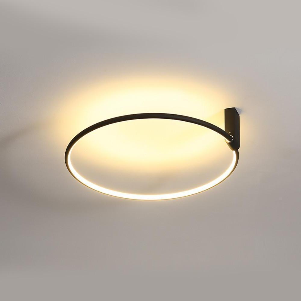 24'' LED 2-Light 1-Light Single Design Flush Mount Lights Nordic Style LED Acrylic Metal Ceiling Lights-dazuma