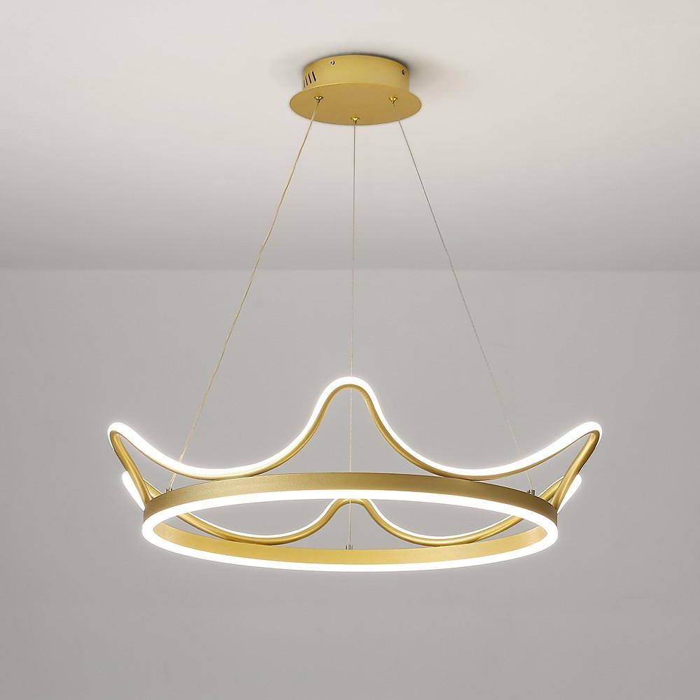 20'' LED 2-Light Geometric Shapes Pendant Light Nordic Style Nature Inspired Metal Pendant Lights-dazuma