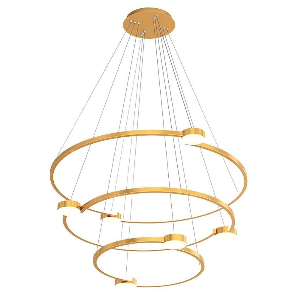 24'' LED 6-Light 4-Light 2-Light Single Design Pendant Light Nordic Style LED Stainless Steel Acrylic Pendant Lights
