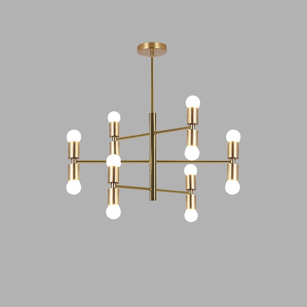 35'' LED 12 Bulbs New Design Chandelier Artistic Contemporary Metal Sputnik Sputnik Design