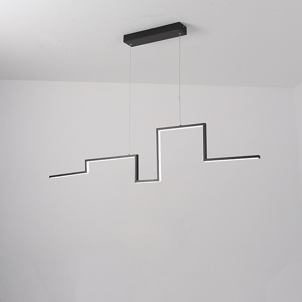 Modern Irregular Linear 1 - light Metal PVC Island Hallway LED Pendant Lighting