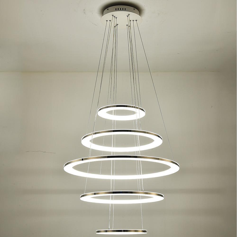 Adjustable Contemporary Chandelier Light Mid - century Chandeliers with 5 Tiered LED Lights