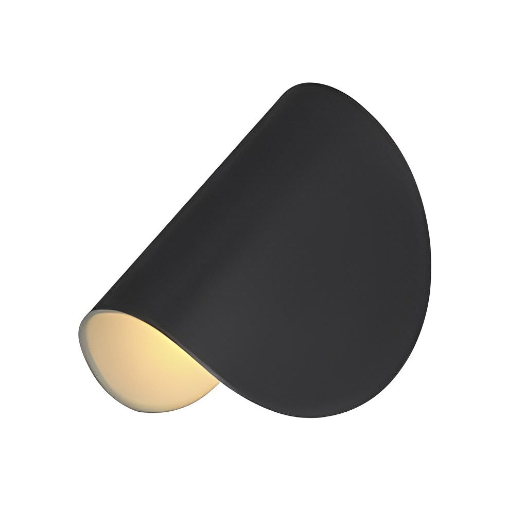 Folding wall sconce in navy blue enhancing a stylish interior.