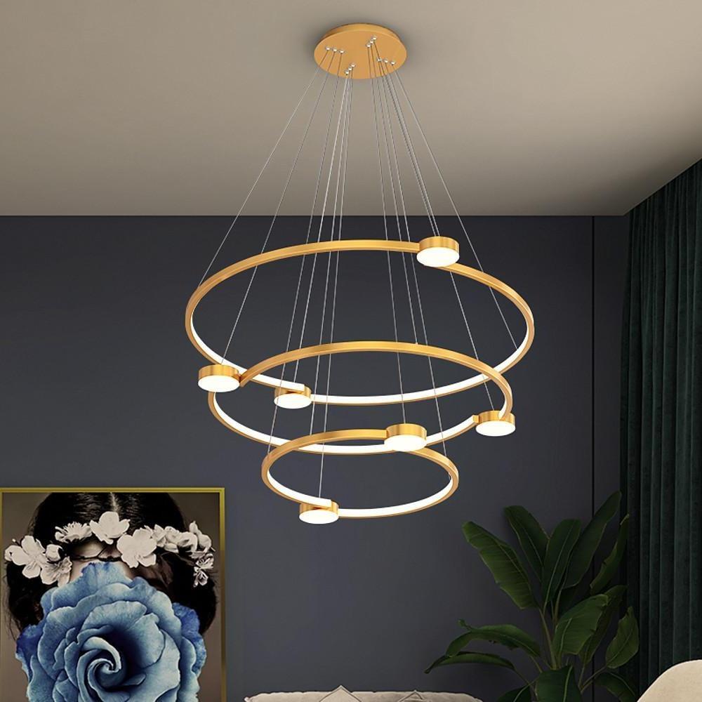 24'' LED 6-Light 4-Light 2-Light Single Design Pendant Light Nordic Style LED Stainless Steel Acrylic Pendant Lights-dazuma