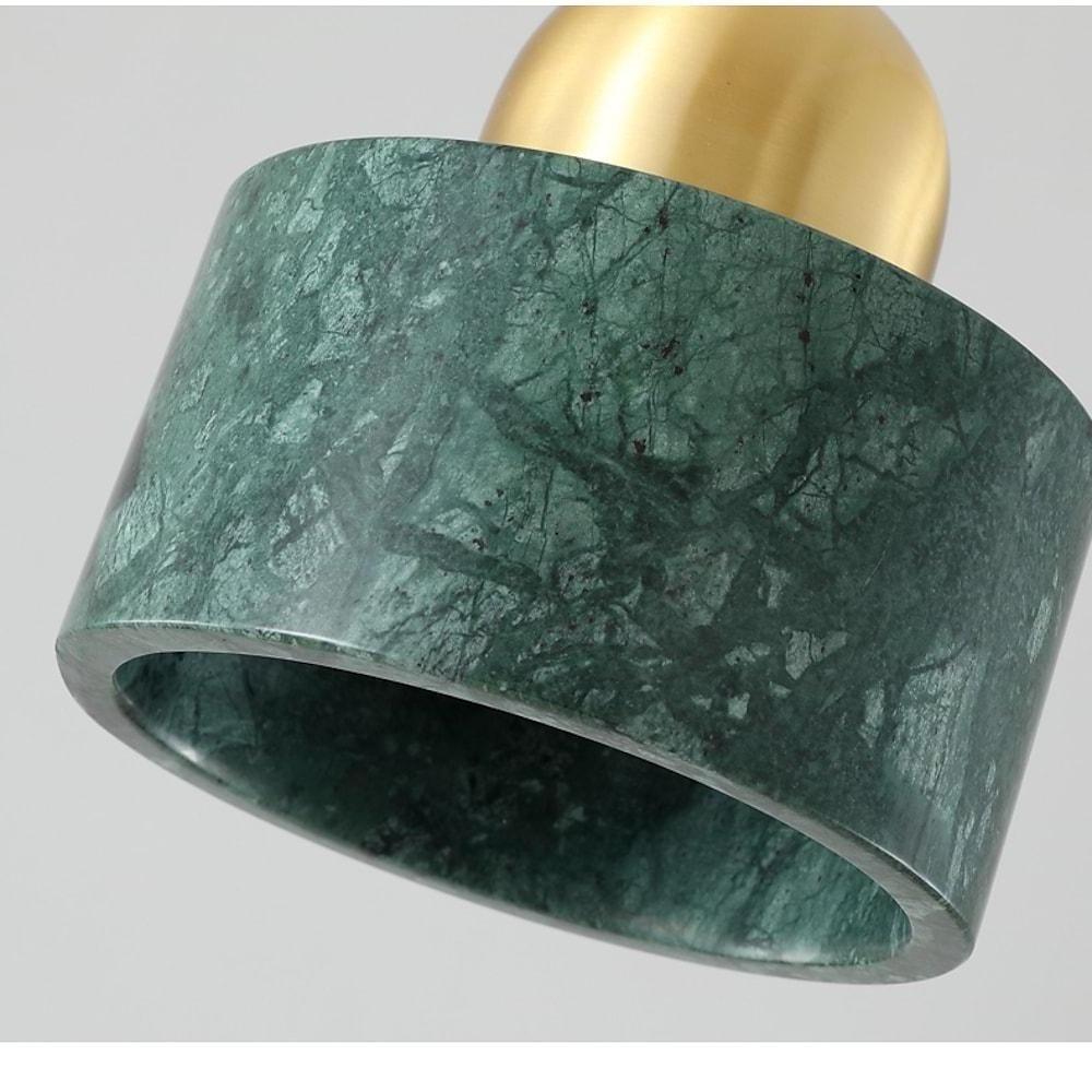 6'' Incandescent LED 1-Light Geometric Shapes Globe Design Pendant Light Nordic Style Modern Metal Marble Mini Stylish Classic Artistic Style Island Lights