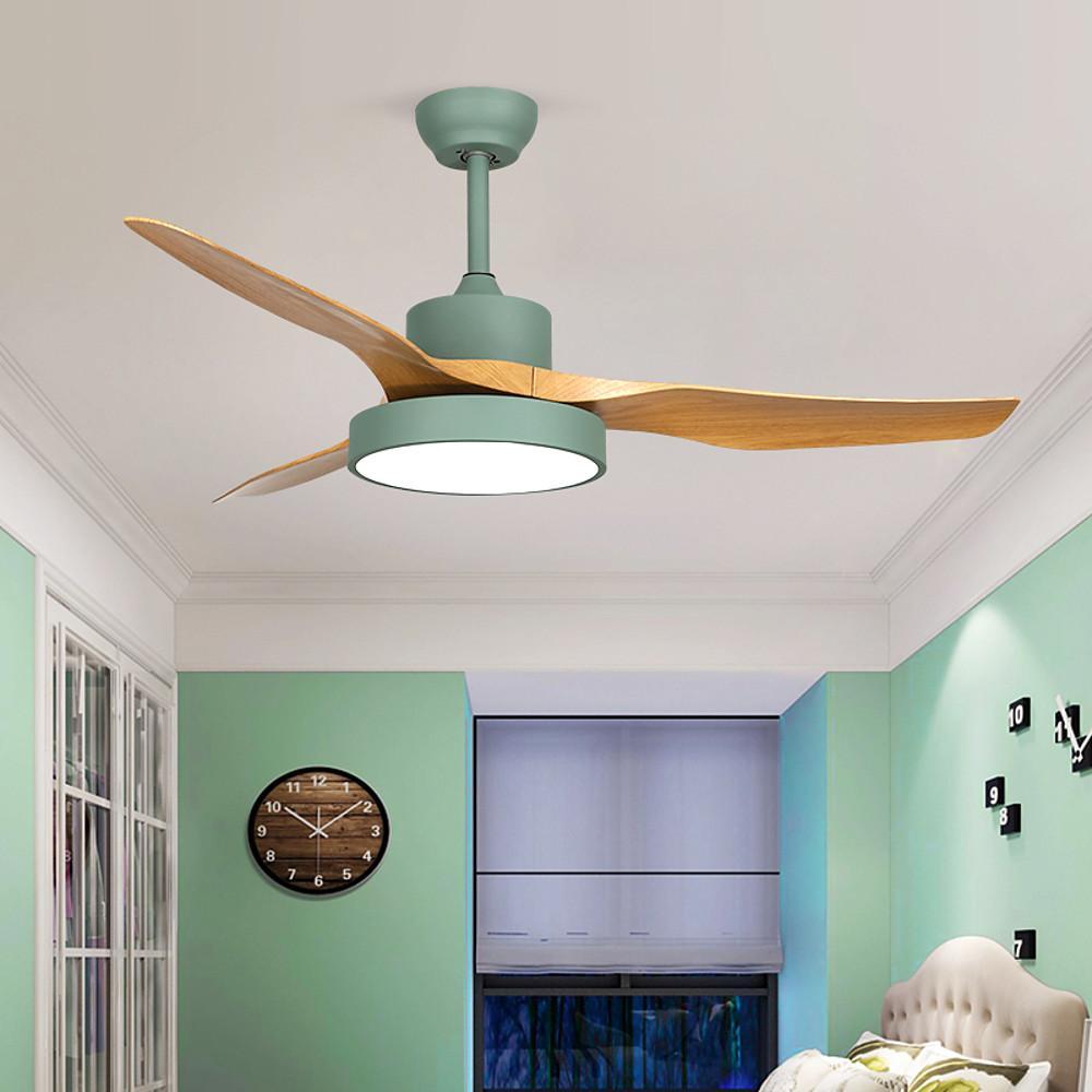 3 - Blade Rustic Ceiling Fans with LED Light