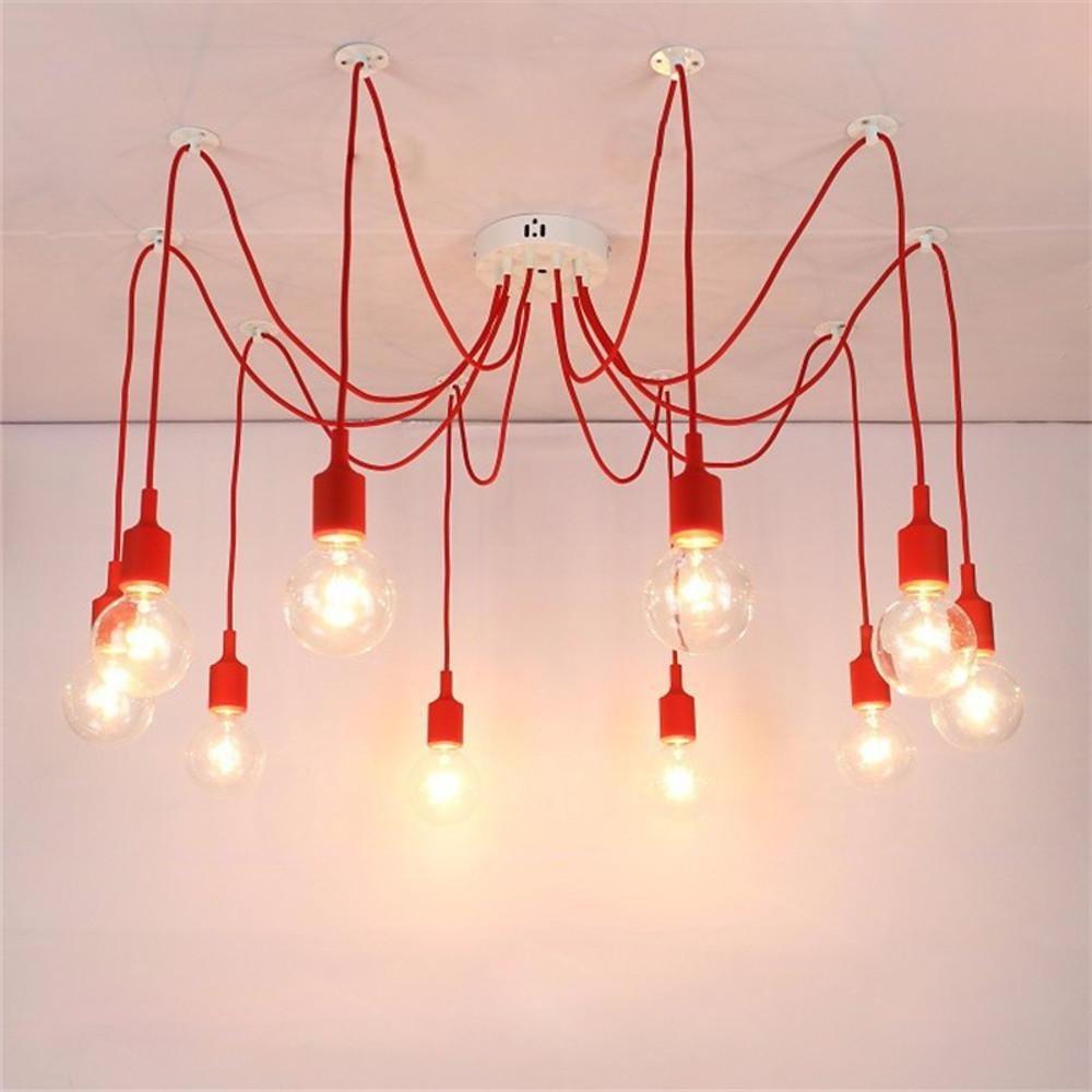 Cluster Spider Pendant Lighting 10 - heads DIY Adjustable Ceiling Lights
