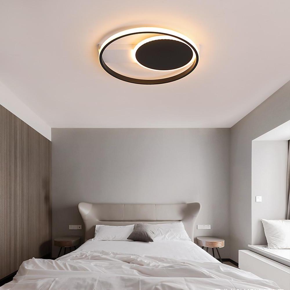16'' LED 1-Light LED Creative Flush Mount Lights Modern LED Metal Acrylic Linear Ceiling Lights-dazuma