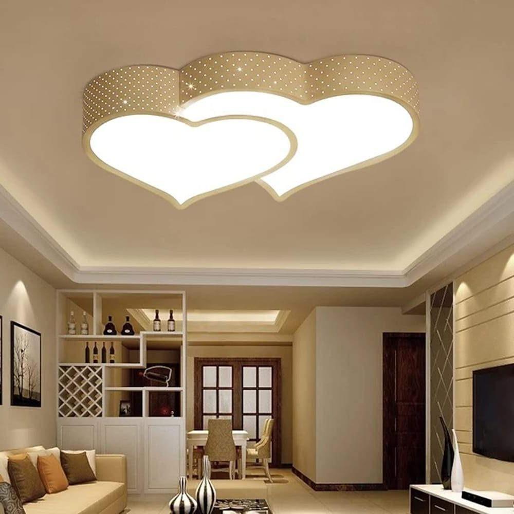 21'' LED 1-Light Dimmable With Remote Control LED Dimmable Flush Mount Lights Modern Contemporary Metal Acrylic Dimmable Ceiling Lights-dazuma
