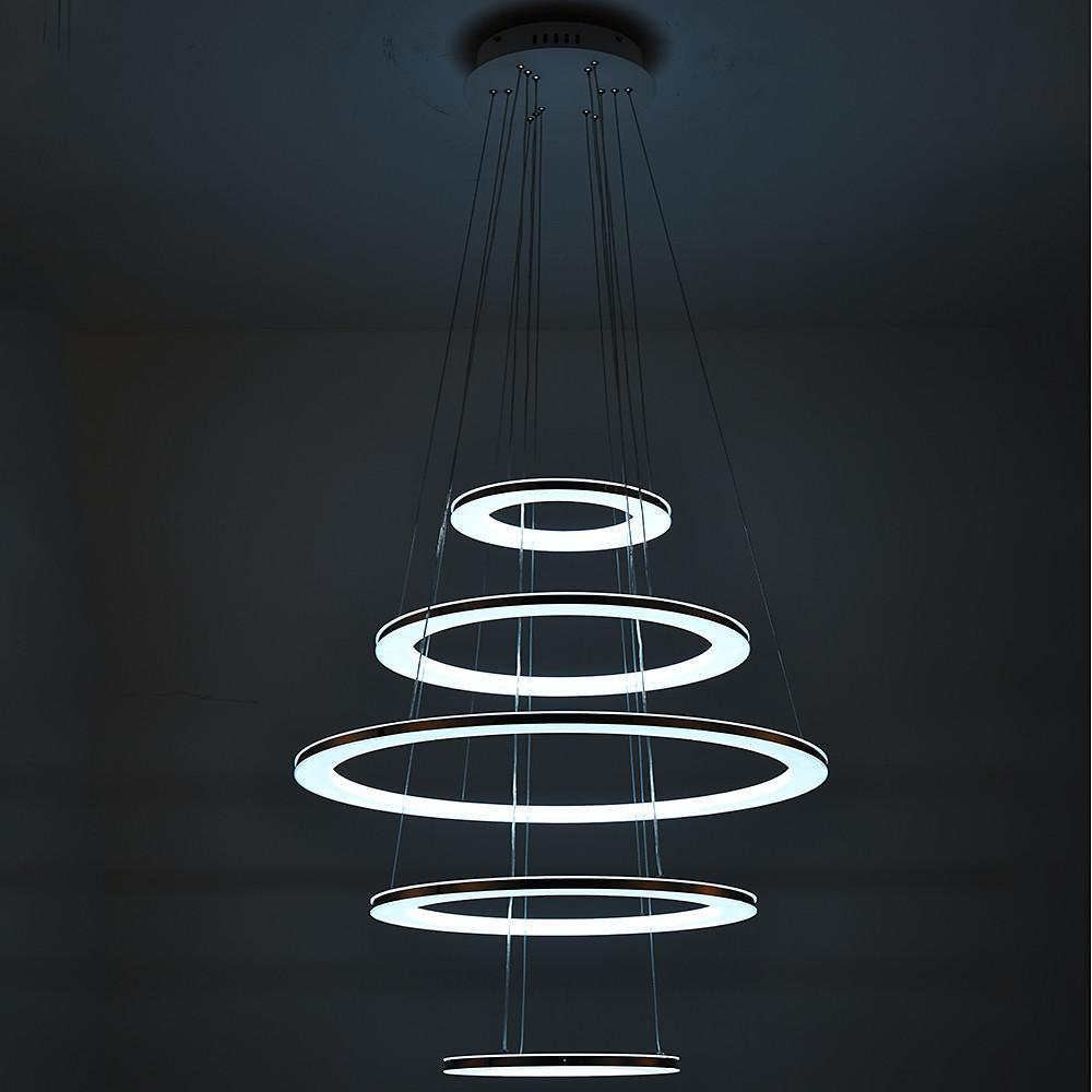 Adjustable Contemporary Chandelier Light Mid - century Chandeliers with 5 Tiered LED Lights