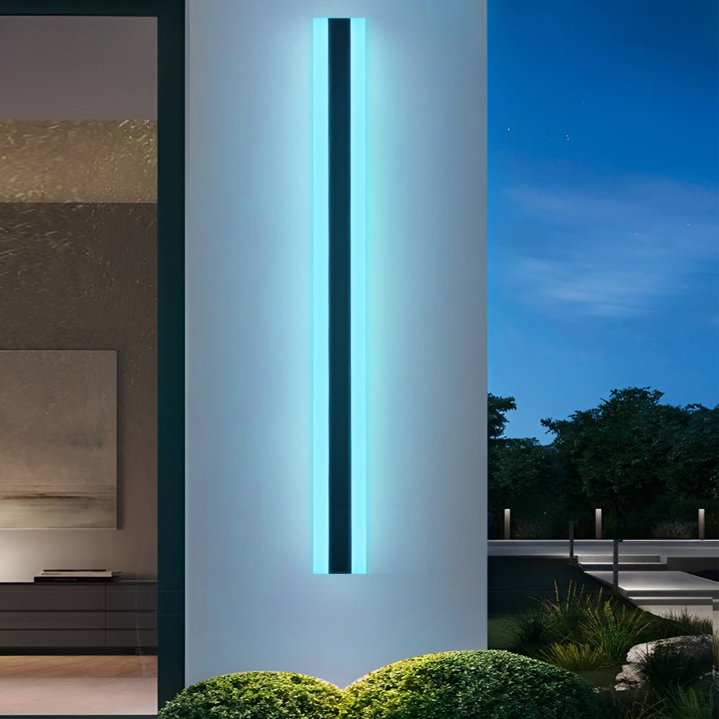 Gate wall light minimalist linear wall mount lamp for porch provides weather-resistant lighting for gates and entrances.