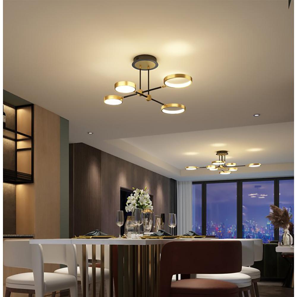 Circular 8 - light Design LED Nordic Flush Mount Ceiling Light Chandeliers