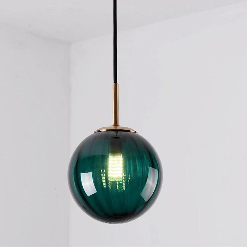 Ball - shaped Electroplated Metal Glass LED Modern Pendant Lighting