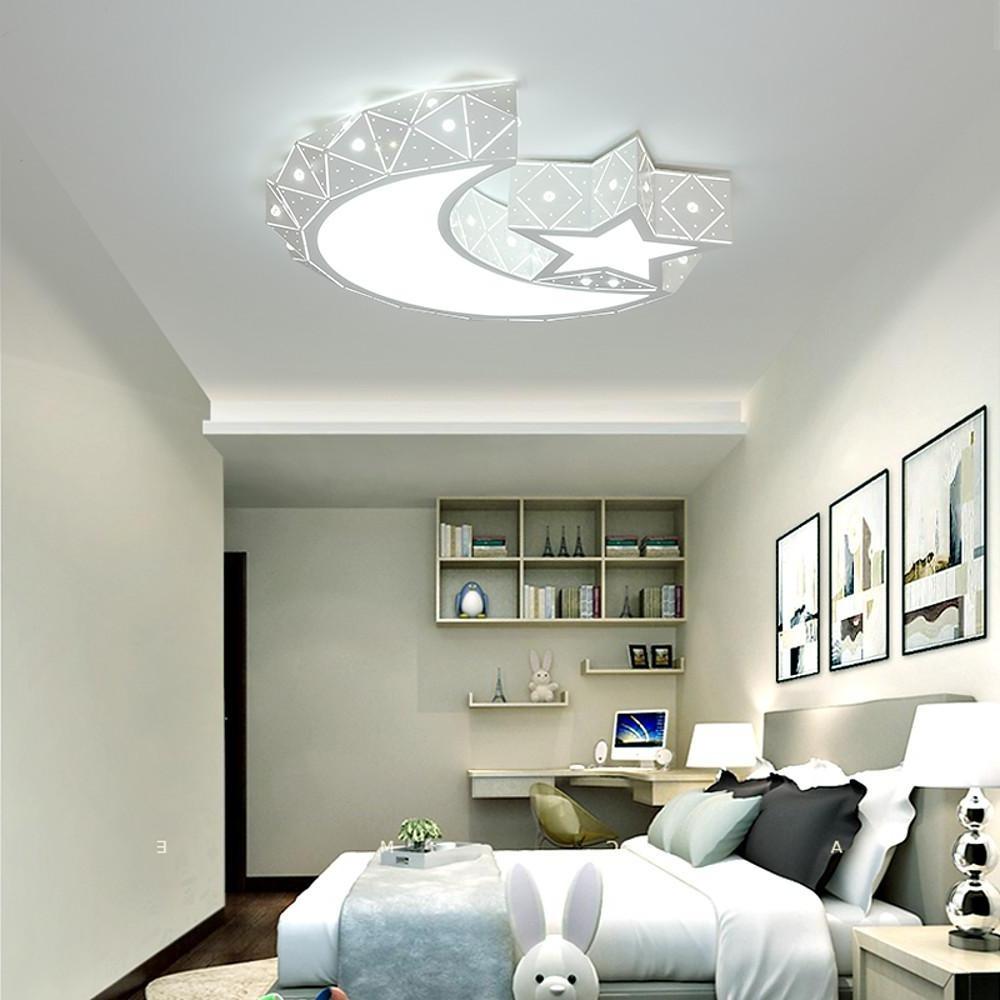 18'' LED 1-Light Bulb Included Flush Mount Lights Chic & Modern Metal Acrylic Dimmable Ceiling Lights