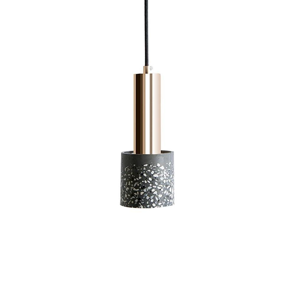 4'' Incandescent LED 1-Light Single Design Pendant Light Nordic Style Modern Metal Cement Island Lights-dazuma