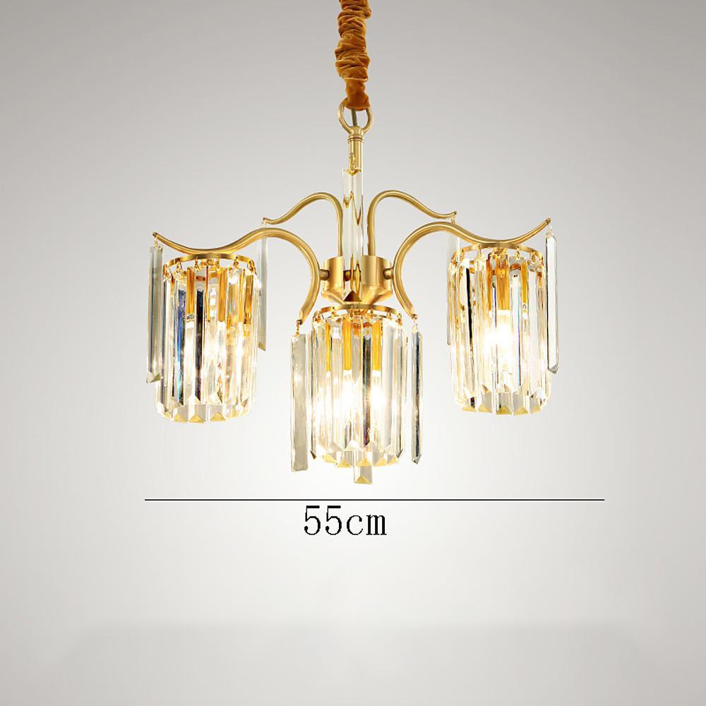 Classical 11 - lights LED Copper Glass Crystal Modern Chandeliers