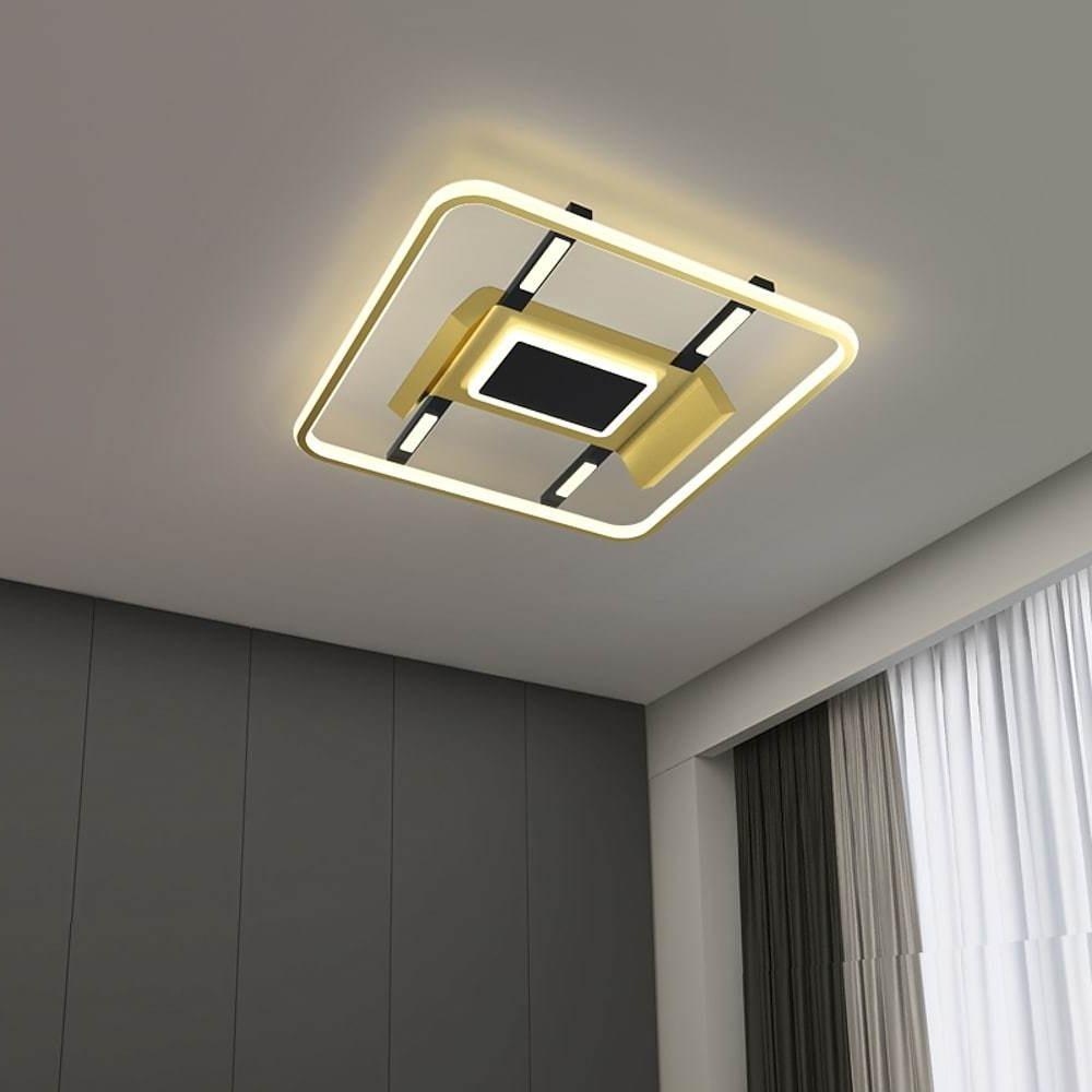 18'' Dual LED 1-Light Dimmable Flush Mount Lights Nordic Style Modern Metal Acrylic Dimmable Ceiling Lights-dazuma