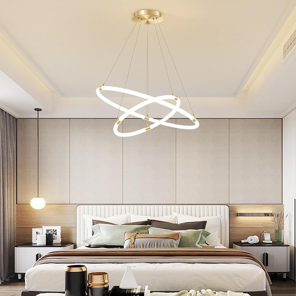 Surround Circle LED Chandelier: 2/3 - Light, 4000K, Acrylic