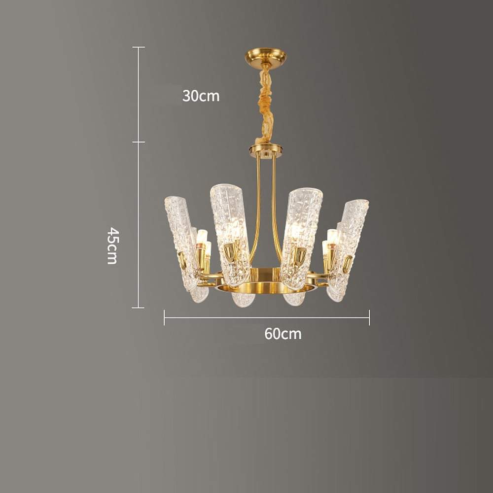 24'' LED 10-Light 8-Light 16 Bulbs 12 Bulbs Single Design Pendant Light Nordic Style LED Metal Glass Pendant Lights