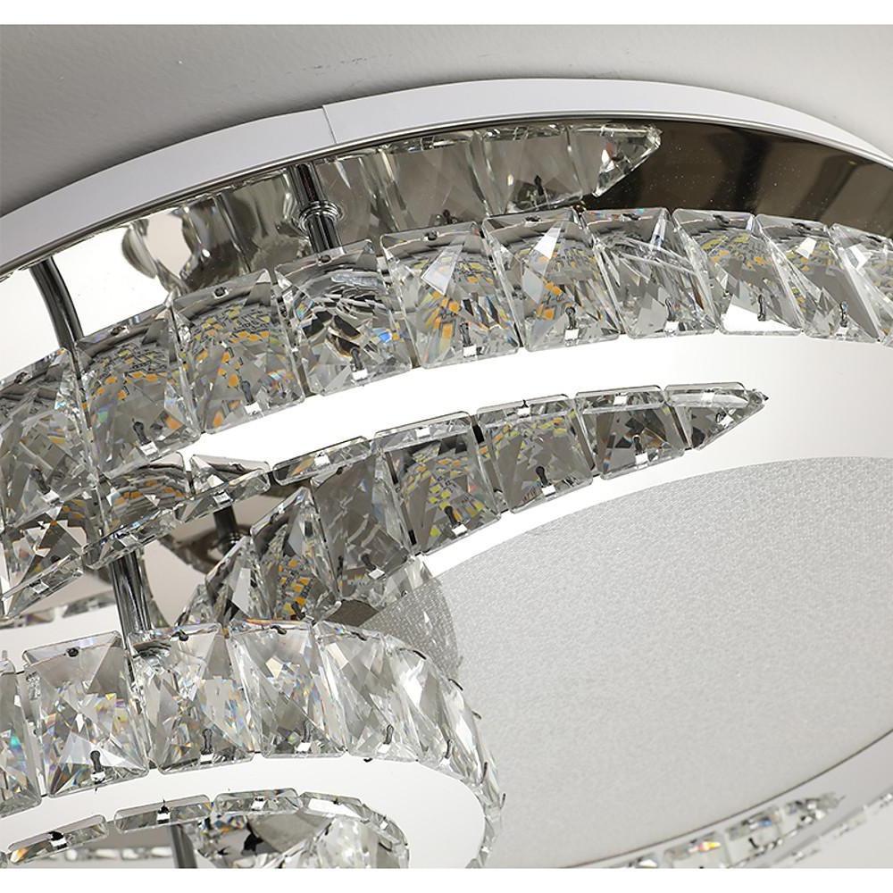 20'' LED 1-Light Unique Design Flush Mount Lights Nordic Style LED Crystal Stainless Steel Flush Mounts Semi Flush Mounts