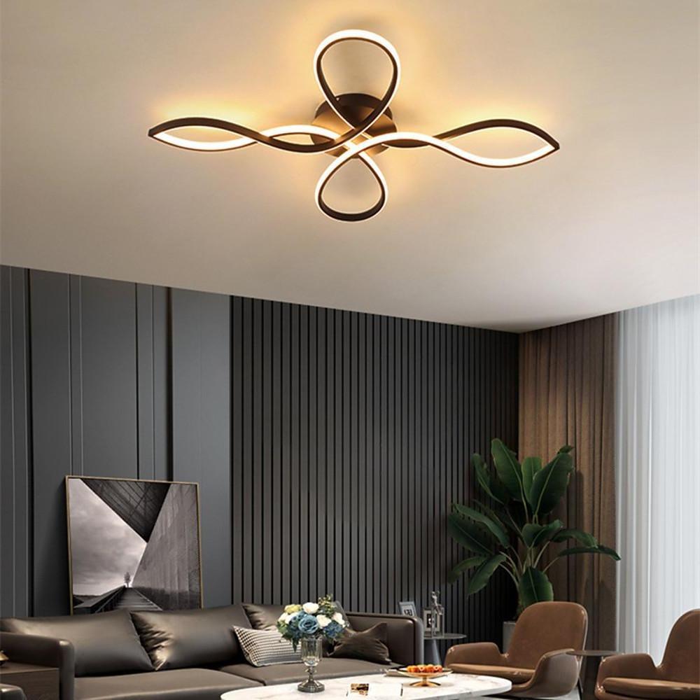 27'' LED 1-Light Circle Design Flush Mount Lights Modern Artistic Aluminum Silica gel Metal Stylish Modern Style Artistic Style Dimmable Ceiling Lights-dazuma