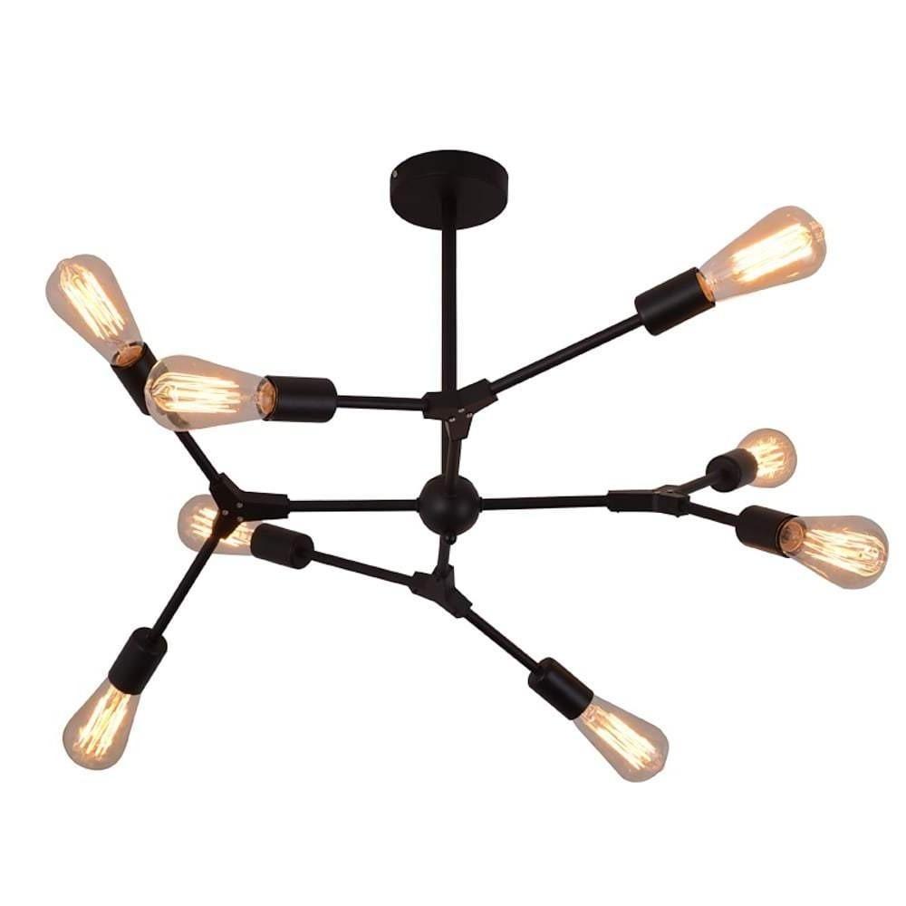 9 - light LED Irregular Design Metal Nordic Chandeliers Pendant Lights