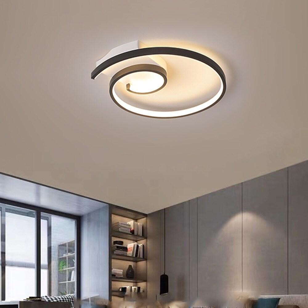20'' LED 1-Light Line Design Flush Mount Lights Metal Aluminum Silica gel Dimmable Ceiling Lights-dazuma