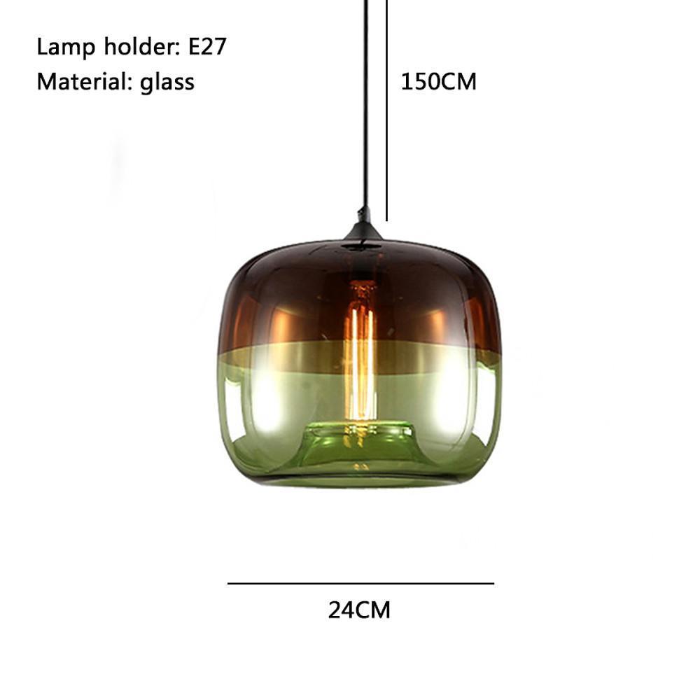 9'' LED 1-Light Creative Pendant Light Globe Artistic Glass Globe Island Lights