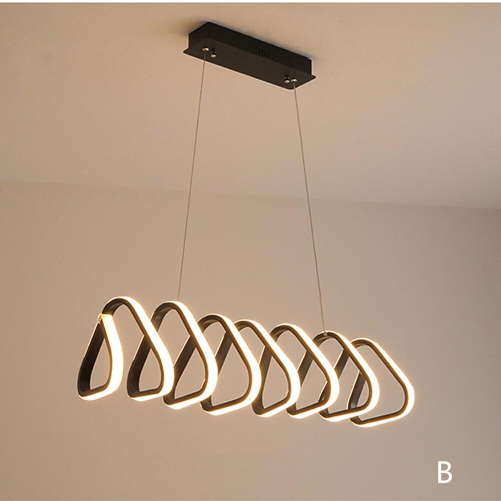 35'' LED 1-Light Single Design Dimmable Pendant Light Modern LED Metal Acrylic Silica gel Island Lights-dazuma