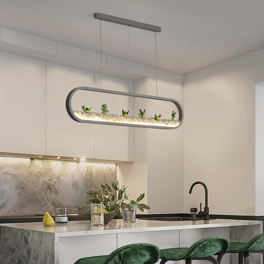 Ceiling Pendant Light Rounded Rounded Corners Rectangular Modern Pendant Lights Ceiling Light - Dazuma