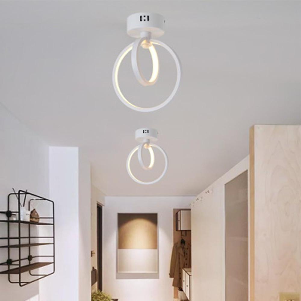 9'' LED 1-Light Geometric Shapes Flush Mount Lights Modern LED Metal Aluminum Acrylic Flush Mounts Semi Flush Mounts-dazuma